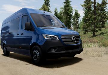 Mercedes-Benz Sprinter (W907-W910) (2018-2022)v4.0.1 для BeamNG.drive (v0.37.x)