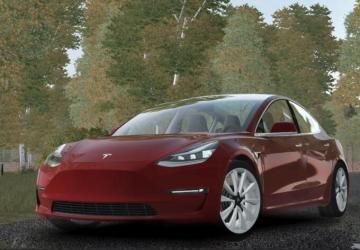 2018 Tesla Model 3версия 19.10.21 для City Car Driving (v1.5.9, 1.5.9.2)