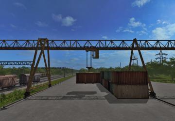 Кран козловой МККС-32версия 1.1 для Farming Simulator 2017 (v1.5x)