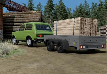 Car Trailerверсия 1.0 для BeamNG.drive (v0.37.x)