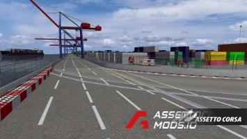 Hamburg Harbor Longверсия 1.1 для Assetto Corsa