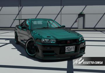 Nissan Skyline GT R34 (kybic)версия kybic для Assetto Corsa