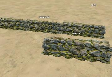 Объект для Spintires Editor «Каменный забор»v1.0.1 для SpinTires (v03.03.16 и выше)