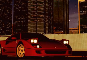 1987 Ferrari F40версия 1.0 для City Car Driving (v1.5.9, 1.5.9.2)