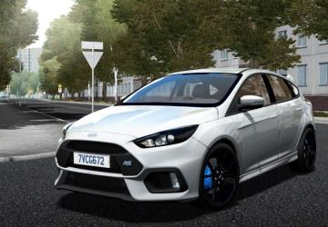 Ford Focus RS 2017версия 19.06.21 для City Car Driving (v1.5.9, 1.5.9.2)