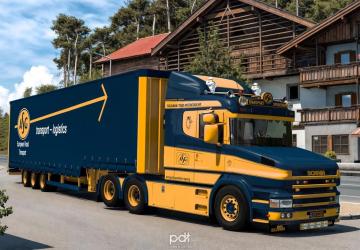 Scania T580 ASG Transportверсия 4.0 для Euro Truck Simulator 2 (v1.57.x)