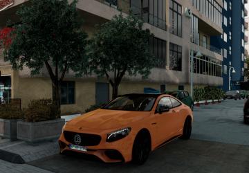 Mercedes AMG S63 Coupe Brabus 800 2019версия 1.7 для Euro Truck Simulator 2 (v1.57.x)