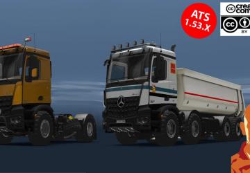Mercedes-Benz Arocs Agrarверсия 4.0 Fix для American Truck Simulator (v1.54.x, 1.55.x)