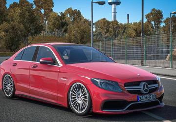 Mercedes Benz AMG C63 S 2017версия 1.6 для American Truck Simulator (v1.54.x, 1.55.x)