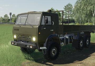 КамАЗ Бортовой внедорожныйверсия 1.0.0.2 для Farming Simulator 2019 (v1.7x)