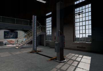 Two-Post Liftверсия 1.1 для BeamNG.drive (v0.37.x)