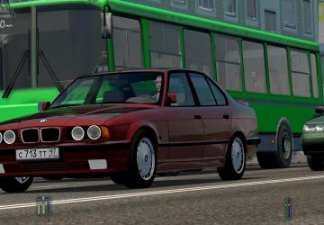 BMW Series 5 525i E34версия 08.06.21 для City Car Driving (v1.5.8 - 1.5.9.2)