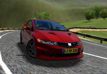 Honda Civic TYPE R 2009версия 25.05.21 для City Car Driving (v1.5.9, 1.5.9.2)
