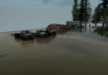 Карта «Затопленный деревни»версия 21.02.2025 для Spintires: MudRunner (v25.02.21)
