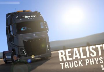 Realistic Physics Modверсия 9.1 для Euro Truck Simulator 2 (v1.57.x)