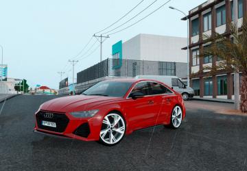 Audi RS6 Sedan C8 2023версия 1.5 для American Truck Simulator (v1.55.x)