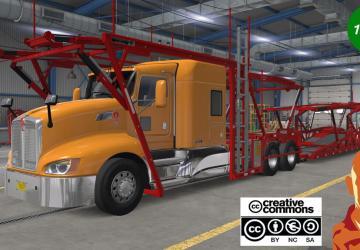 Kenworth T660 Car Haulerверсия 2.0 для American Truck Simulator (v1.54.x, 1.55.x)