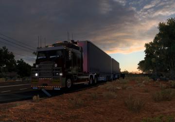 Пак безкапотников Kenworthверсия 1.0 для American Truck Simulator (v1.55.x)