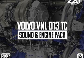 Volvo VNL D13TC Sound & Engine Pack G5версия 1.0.2 для American Truck Simulator (v1.54.x, 1.55.x)