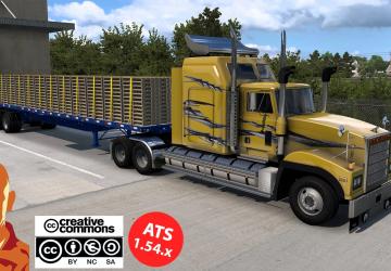 Mack Titanверсия 1.0 для American Truck Simulator (v1.54.x)