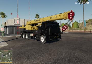 Камаз автокран (Галичанин) Fixedверсия 2.0.0 для Farming Simulator 2019 (v1.7.x)