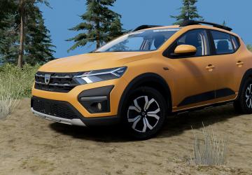 Dacia Sandero (BJI) (2020-2024)версия 2.0 для BeamNG.drive (v0.36.x)