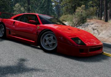 Ferrari F40версия 1.0 для BeamNG.drive (v0.36.x)