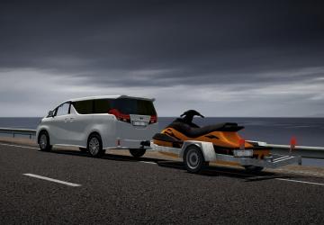 Jetski Trailer by TJверсия 05.05.21 для City Car Driving (v1.5.9, 1.5.9.2)