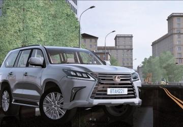 Lexus LX570 2017версия 27.04.21 для City Car Driving (v1.5.8 - 1.5.9.2)