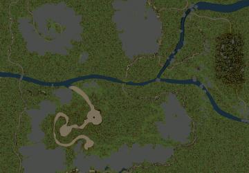 Карта «Разделённая»версия 1 для Spintires: MudRunner