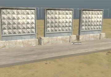 Бетонный заборверсия 1.0 для SpinTires