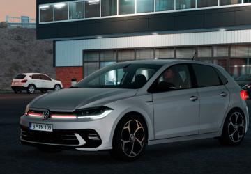 Volkswagen Polo GTI 2023версия 1.3 для Euro Truck Simulator 2 (v1.57.x)
