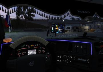 Подсветка Volvo FH3 Johny244версия 1.0 для Euro Truck Simulator 2 (v1.54-v1.55)