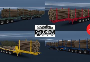 Arctic Logs Trailerверсия 6.4 для American Truck Simulator (v1.54.x)