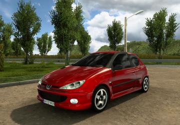 Peugeot 206версия 2.2 для American Truck Simulator (v1.54.x)