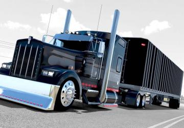 Kenworth W900L Customверсия 1.3 для American Truck Simulator (v1.54.x)