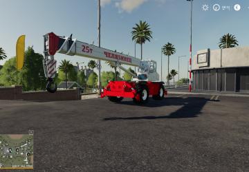 Кран Челябинец на базе сверхманевренного шасси Manitouv1.0.0 для Farming Simulator 2019 (v1.7.x)