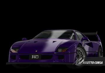 Ferrari F40 (Restored)версия 1.0 для Assetto Corsa
