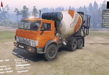 Камаз 5411 Самосвалверсия 1.1 для SpinTires (v03.03.16)