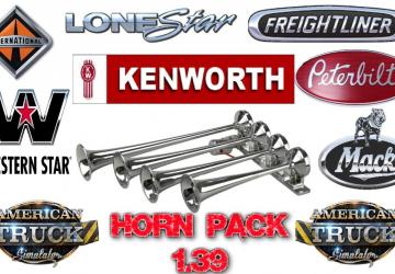 Horn Packверсия 1.6 для American Truck Simulator (v1.54.x)