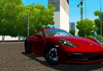 Porsche 718 Cayman GTS 2018версия 17.03.21 для City Car Driving (v1.5.9, 1.5.9.2)