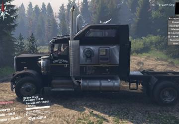 Kenworth w900 6x6 Titan - Переработкаверсия 1.4 для SpinTires (v03.03.16)