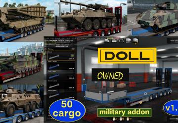 Military addon for ownable Doll Pantherверсия 1.4.1 для Euro Truck Simulator 2 (v1.57.x)