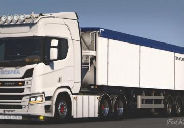 Tisvol Tipper Trailer Addonверсия 1.1.4 для Euro Truck Simulator 2 (v1.57.x)