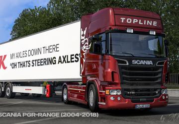 Scania PGR-Series by JUseeTVверсия 1.6 для Euro Truck Simulator 2 (v1.57.x)