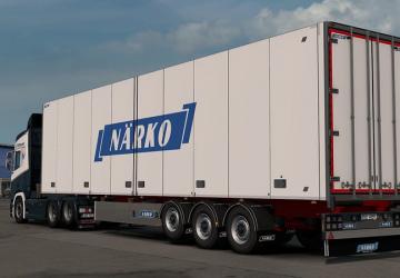 Närko trailers by Kastверсия 1.2.6 для Euro Truck Simulator 2 (v1.57.x)