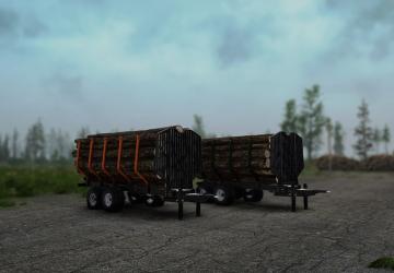 Modern logs trailer packверсия 26.11.2024 для Spintires: MudRunner (v25.02.21)