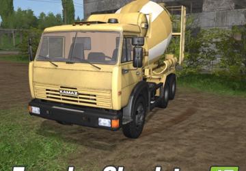 КамАЗ бетоносмесительверсия 08.10.20 для Farming Simulator 2017 (v1.5x)