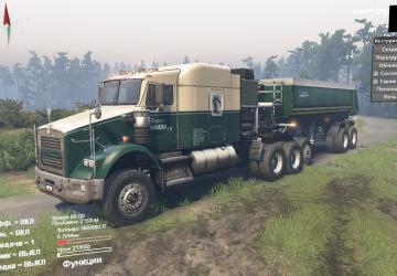 Kenworth T800 TITAN - Переработкаверсия 1.4 для SpinTires (v03.03.16)