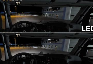 Headlight LED/XENONверсия 1.0.5.5 для Euro Truck Simulator 2 (v1.56.x, 1.57.x)
